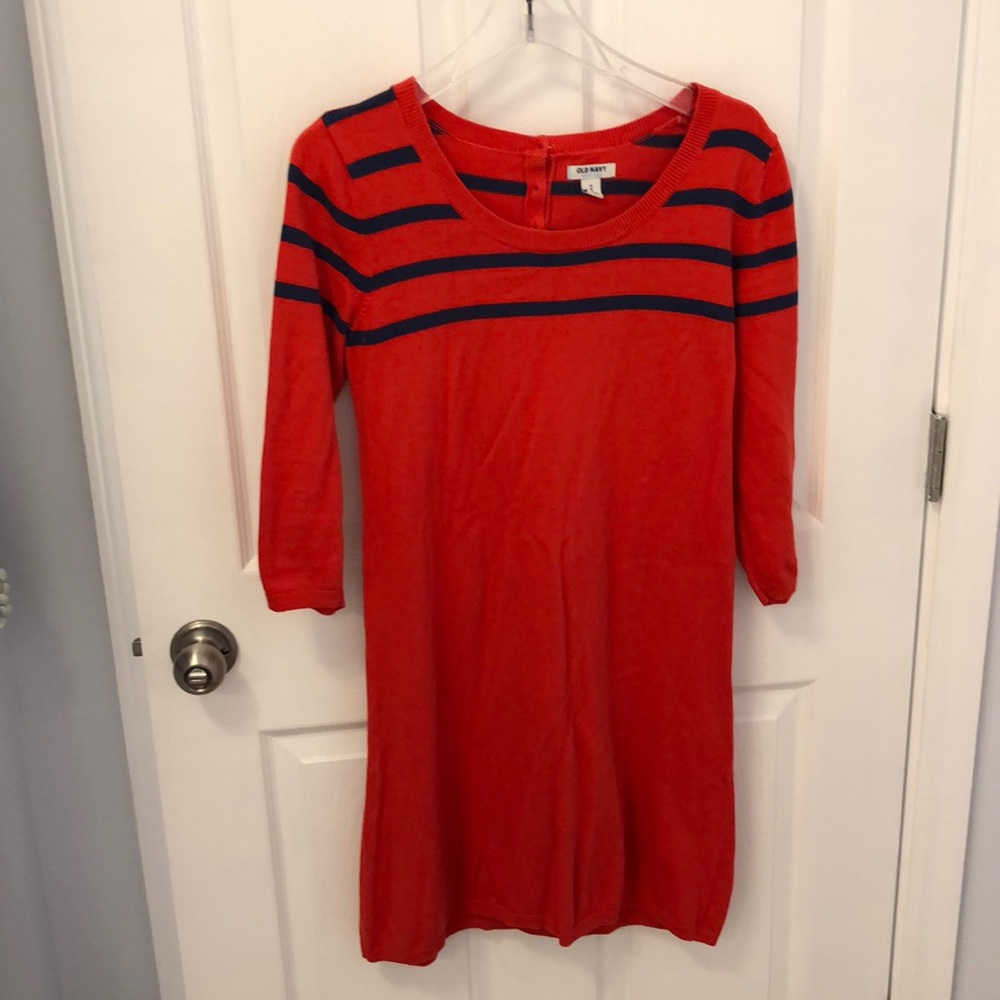 Old Navy red knit dress
